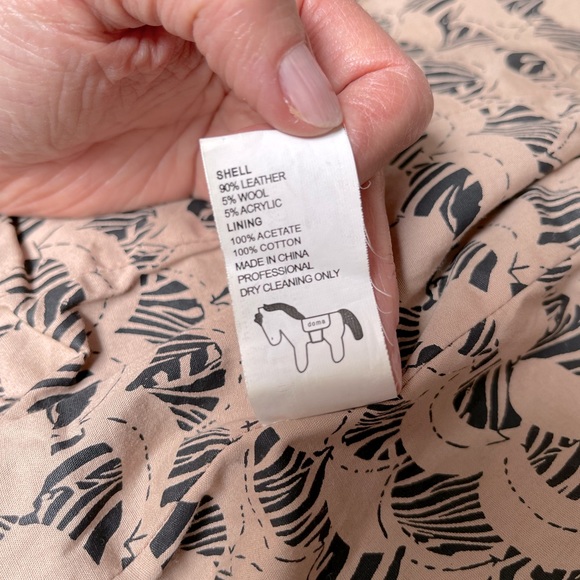 Doma Blue Leather Jacket - Picture 7 of 8